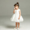 Girls frock white, Fancy frock