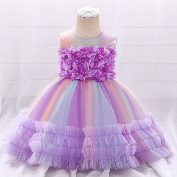 Girls frock Girls Birthday Gown Princess Dress multi frock